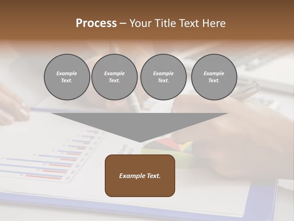 A Group Of People Sitting At A Table With A Laptop And Pen PowerPoint Template