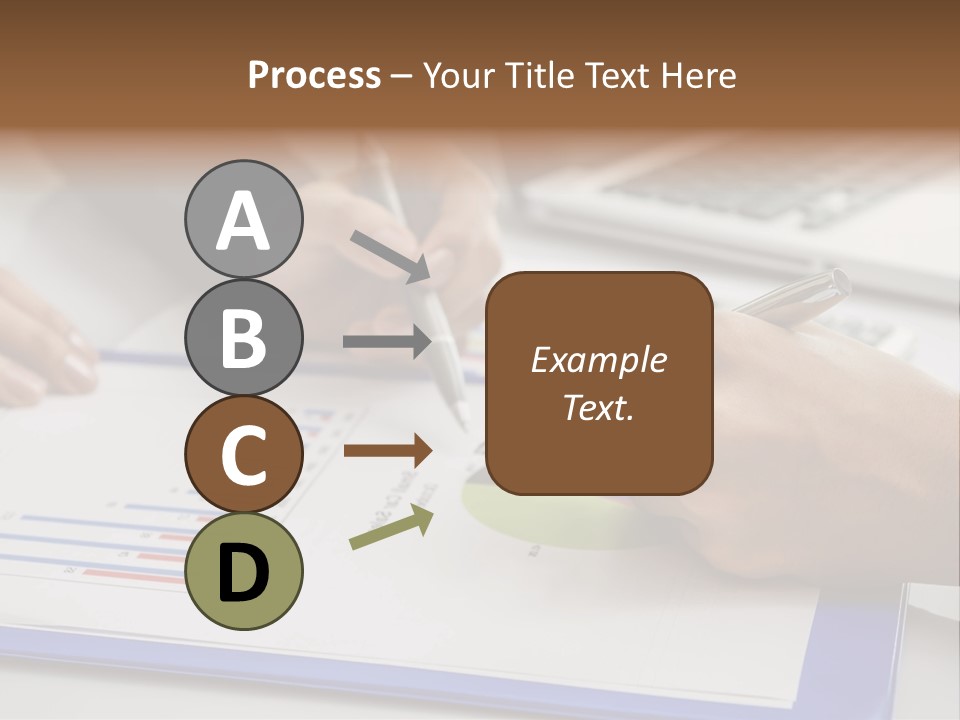 A Group Of People Sitting At A Table With A Laptop And Pen PowerPoint Template