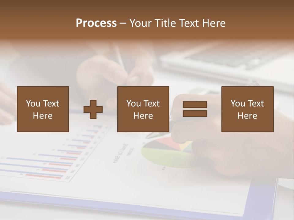 A Group Of People Sitting At A Table With A Laptop And Pen PowerPoint Template