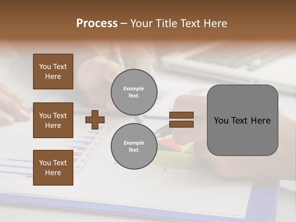A Group Of People Sitting At A Table With A Laptop And Pen PowerPoint Template