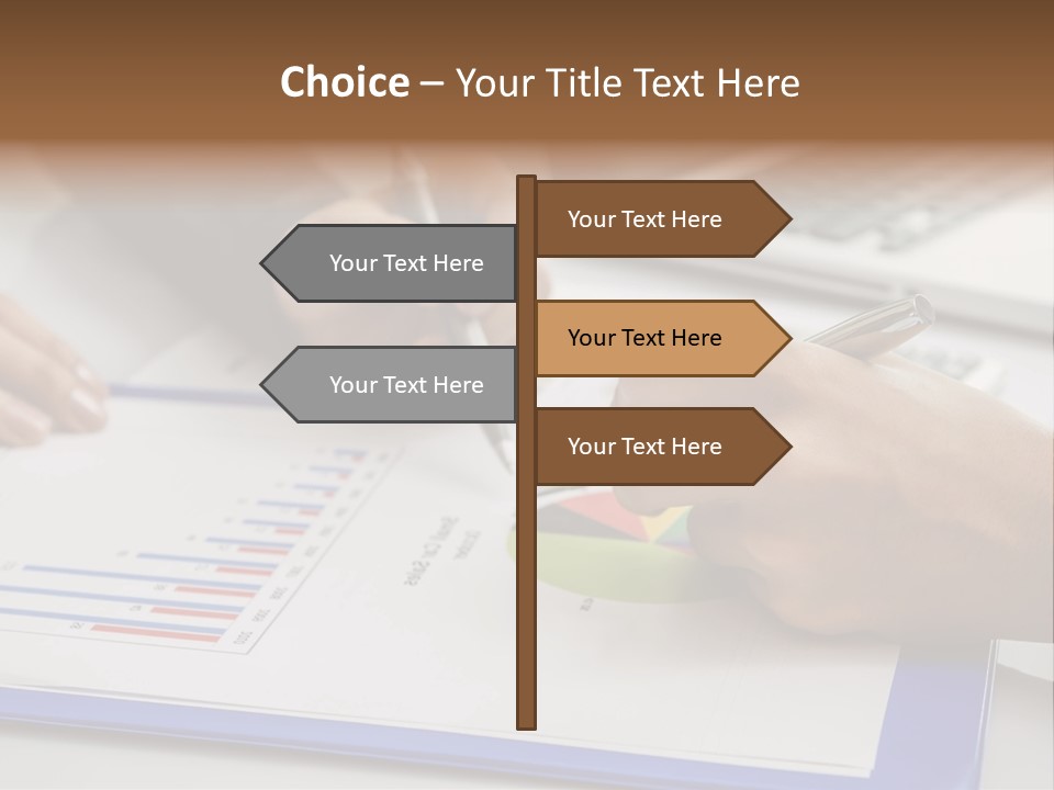 A Group Of People Sitting At A Table With A Laptop And Pen PowerPoint Template