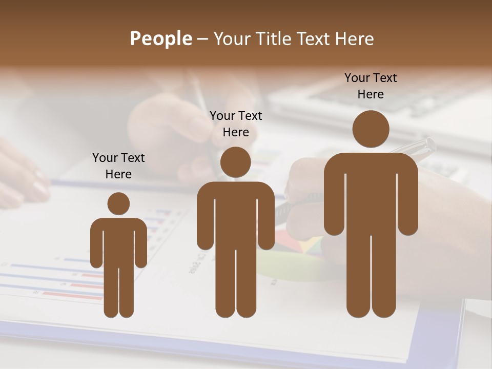 A Group Of People Sitting At A Table With A Laptop And Pen PowerPoint Template