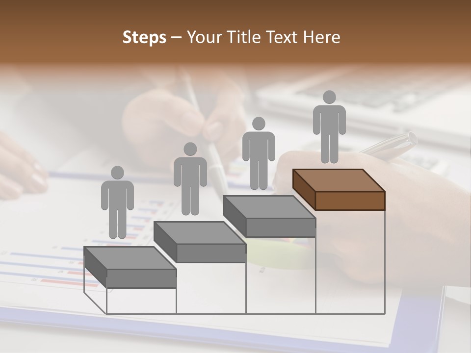 A Group Of People Sitting At A Table With A Laptop And Pen PowerPoint Template