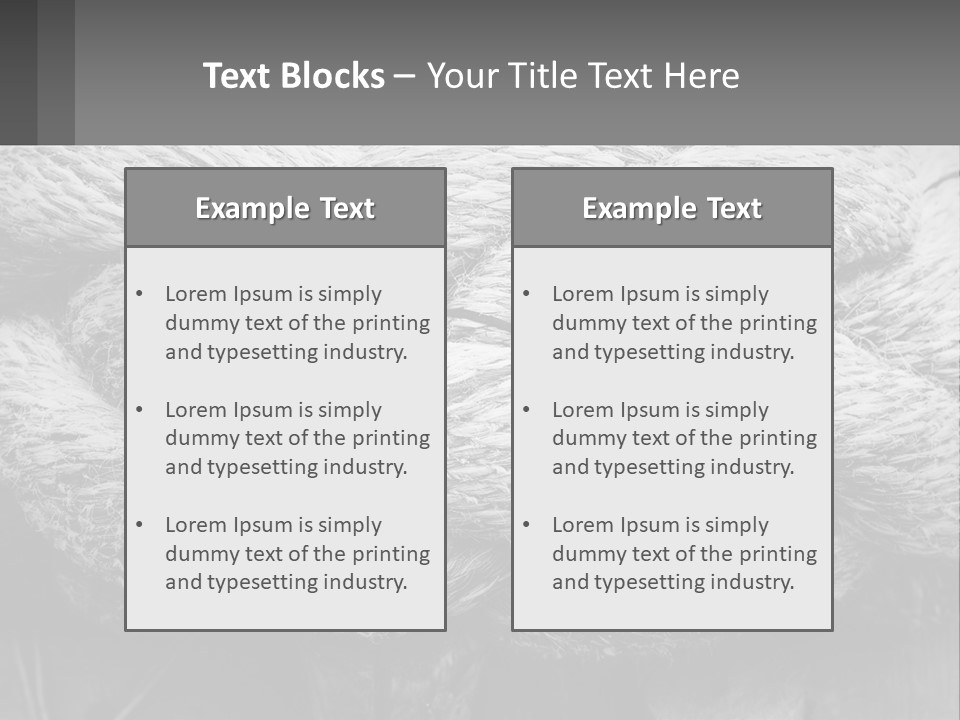 A Rope That Is Tied To A Wooden Post PowerPoint Template