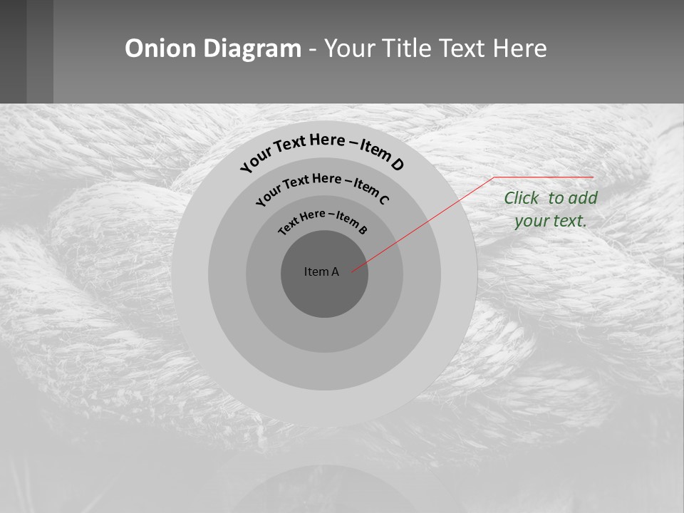 A Rope That Is Tied To A Wooden Post PowerPoint Template