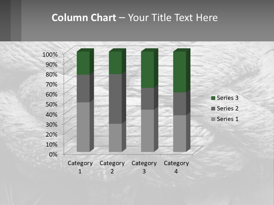 A Rope That Is Tied To A Wooden Post PowerPoint Template