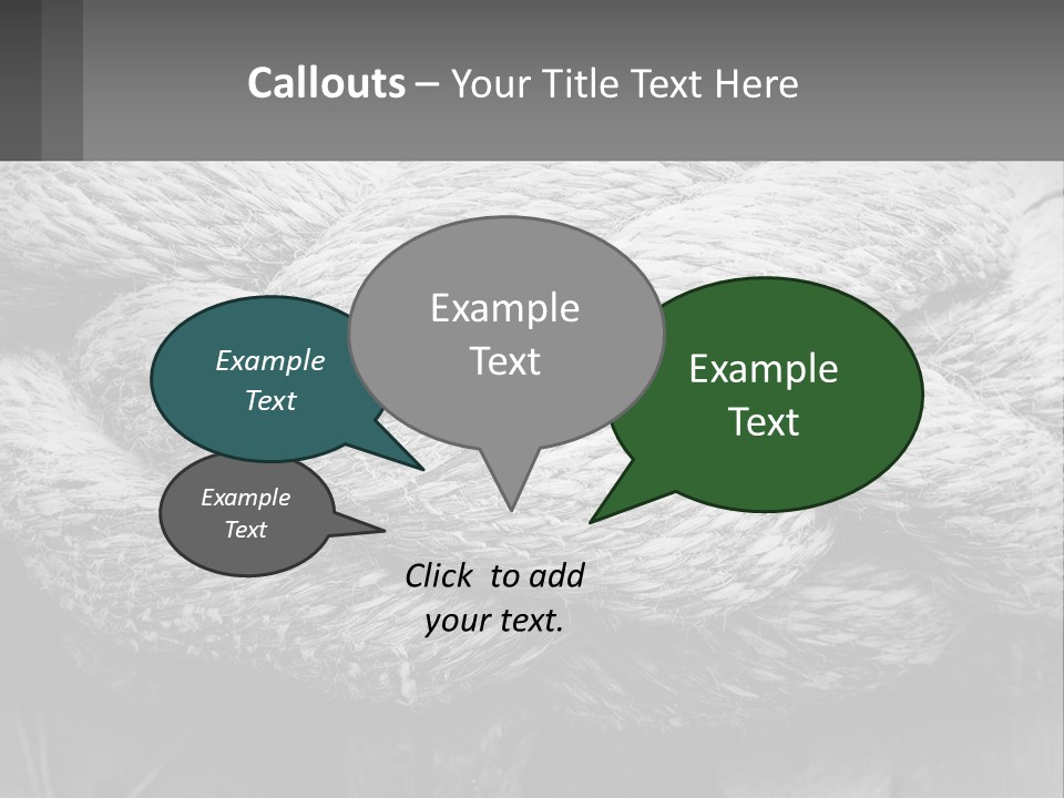 A Rope That Is Tied To A Wooden Post PowerPoint Template