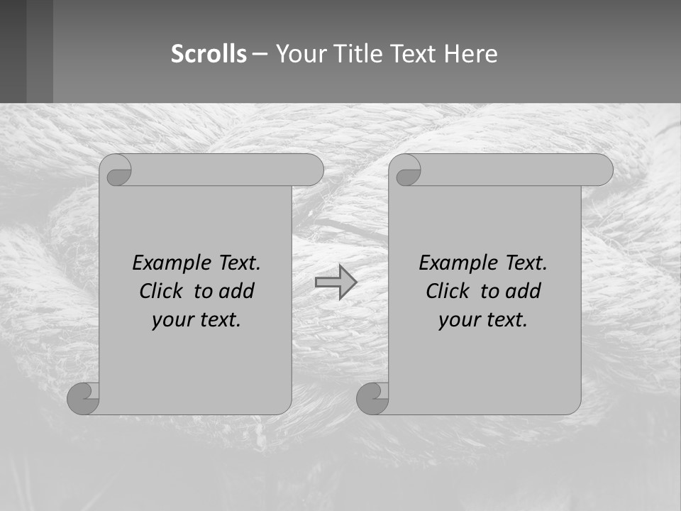 A Rope That Is Tied To A Wooden Post PowerPoint Template