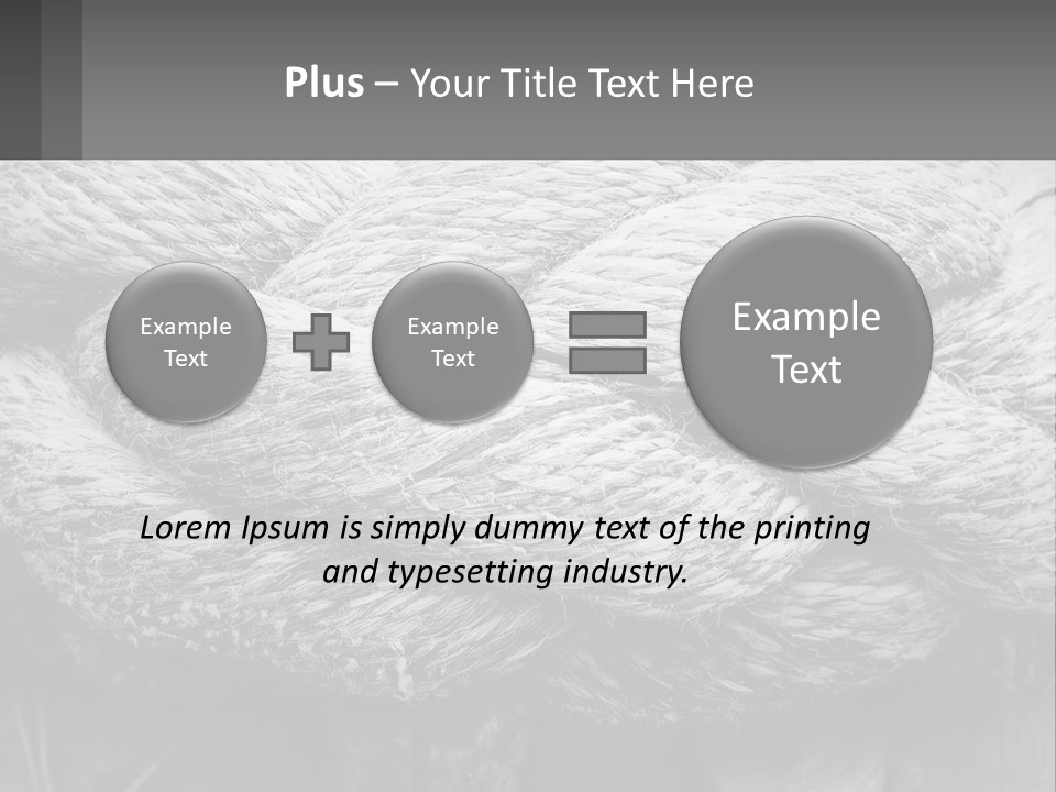 A Rope That Is Tied To A Wooden Post PowerPoint Template
