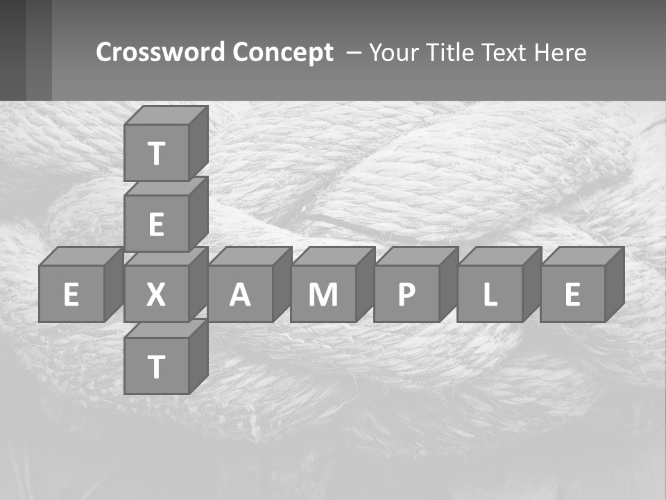 A Rope That Is Tied To A Wooden Post PowerPoint Template