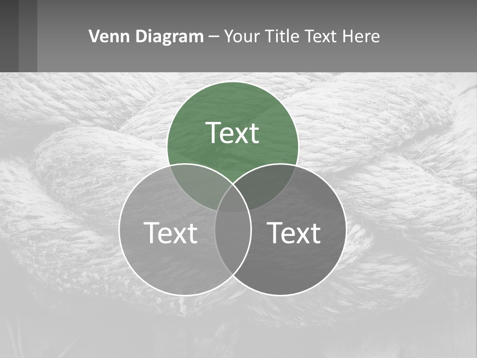 A Rope That Is Tied To A Wooden Post PowerPoint Template