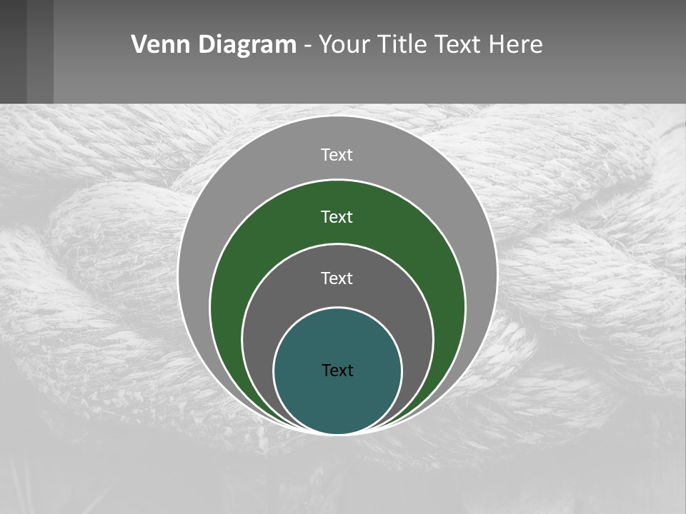A Rope That Is Tied To A Wooden Post PowerPoint Template