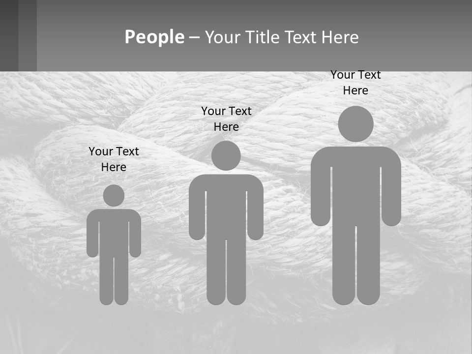 A Rope That Is Tied To A Wooden Post PowerPoint Template