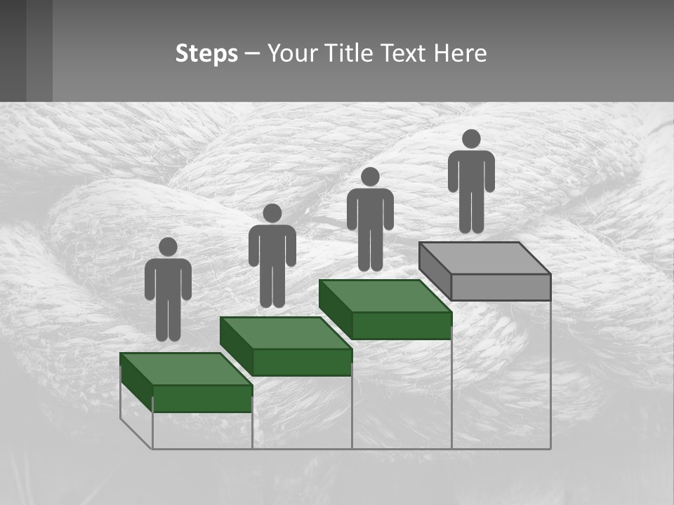 A Rope That Is Tied To A Wooden Post PowerPoint Template