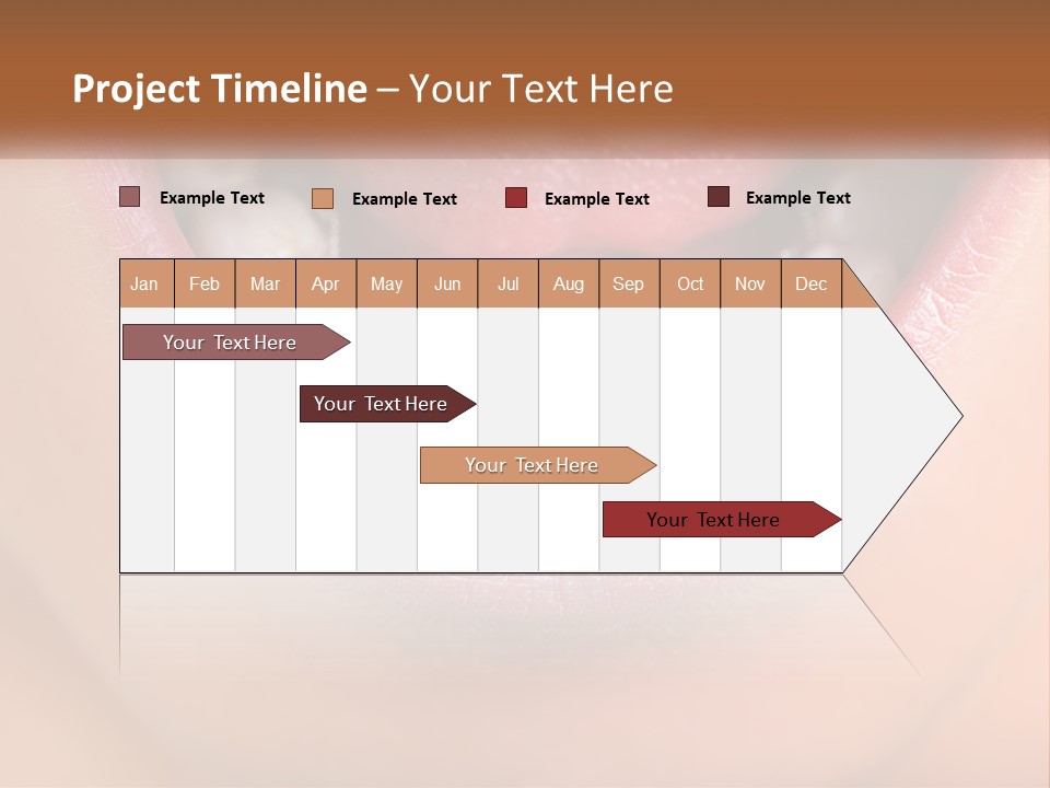 A Close Up Of A Person's Teeth With Braces PowerPoint Template