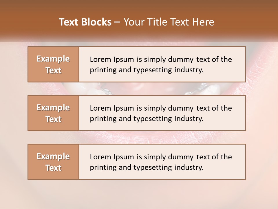 A Close Up Of A Person's Teeth With Braces PowerPoint Template