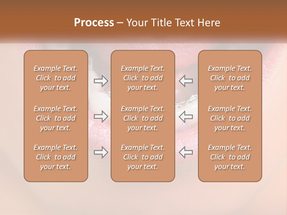 A Close Up Of A Person's Teeth With Braces PowerPoint Template