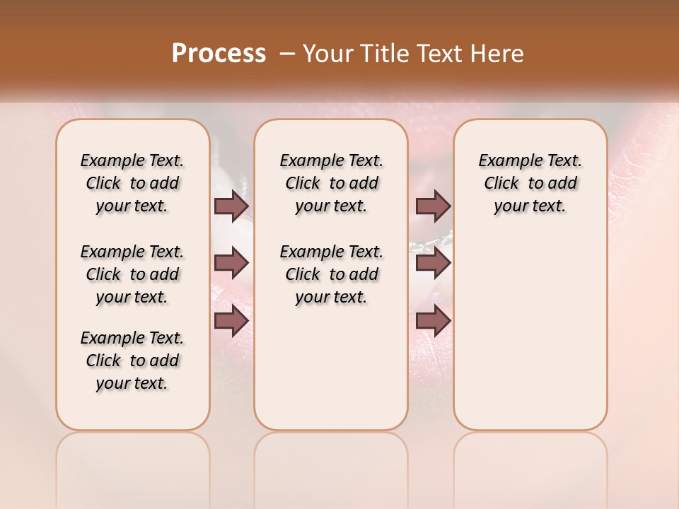 A Close Up Of A Person's Teeth With Braces PowerPoint Template