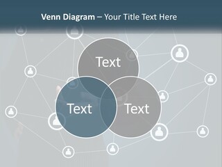 A Woman In A Business Suit Holding Her Hand Out To A Network Of People PowerPoint Template