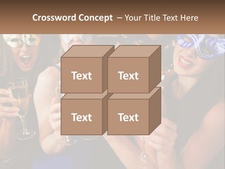 A Group Of Women Holding Glasses Of Champagne PowerPoint Template