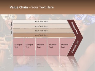 A Group Of Women Holding Glasses Of Champagne PowerPoint Template