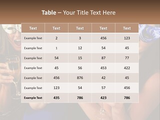 A Group Of Women Holding Glasses Of Champagne PowerPoint Template