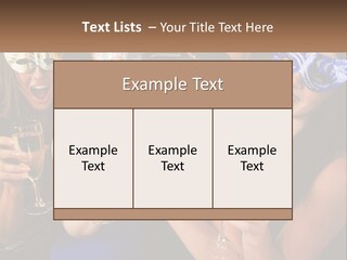 A Group Of Women Holding Glasses Of Champagne PowerPoint Template