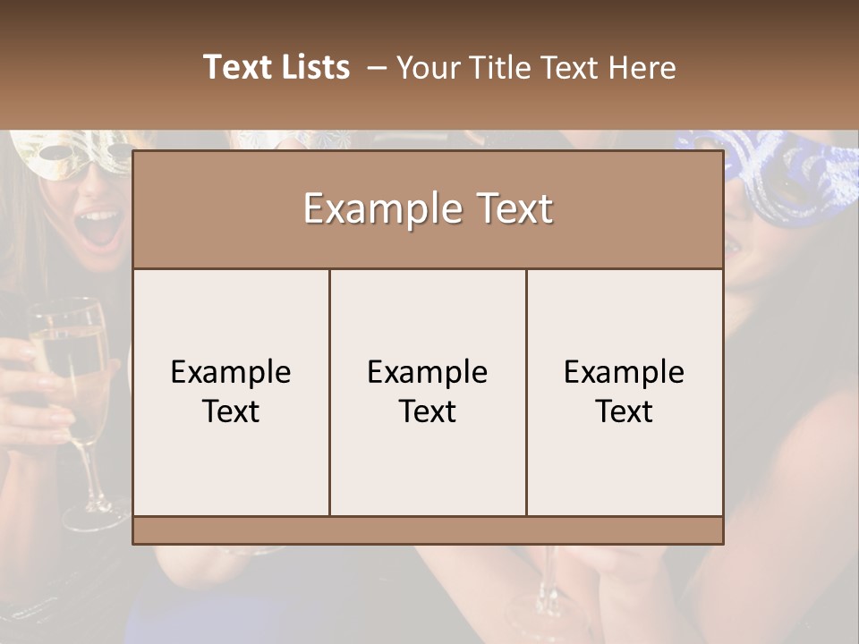 A Group Of Women Holding Glasses Of Champagne PowerPoint Template