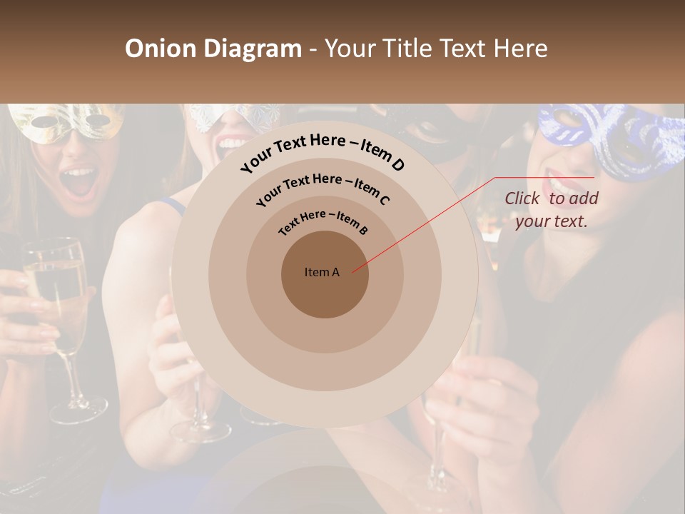 A Group Of Women Holding Glasses Of Champagne PowerPoint Template