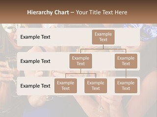 A Group Of Women Holding Glasses Of Champagne PowerPoint Template