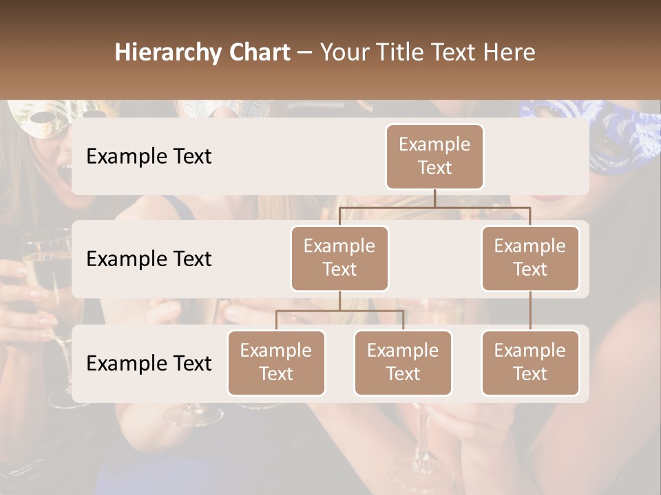 A Group Of Women Holding Glasses Of Champagne PowerPoint Template