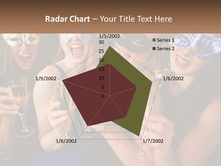 A Group Of Women Holding Glasses Of Champagne PowerPoint Template