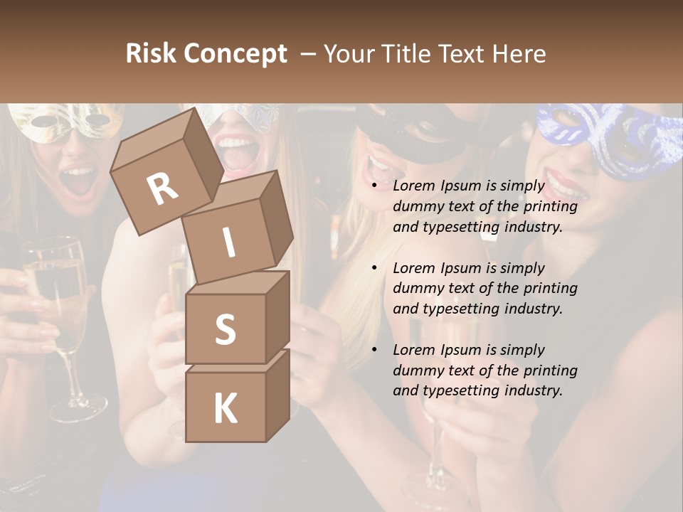 A Group Of Women Holding Glasses Of Champagne PowerPoint Template