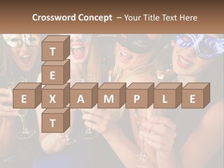 A Group Of Women Holding Glasses Of Champagne PowerPoint Template
