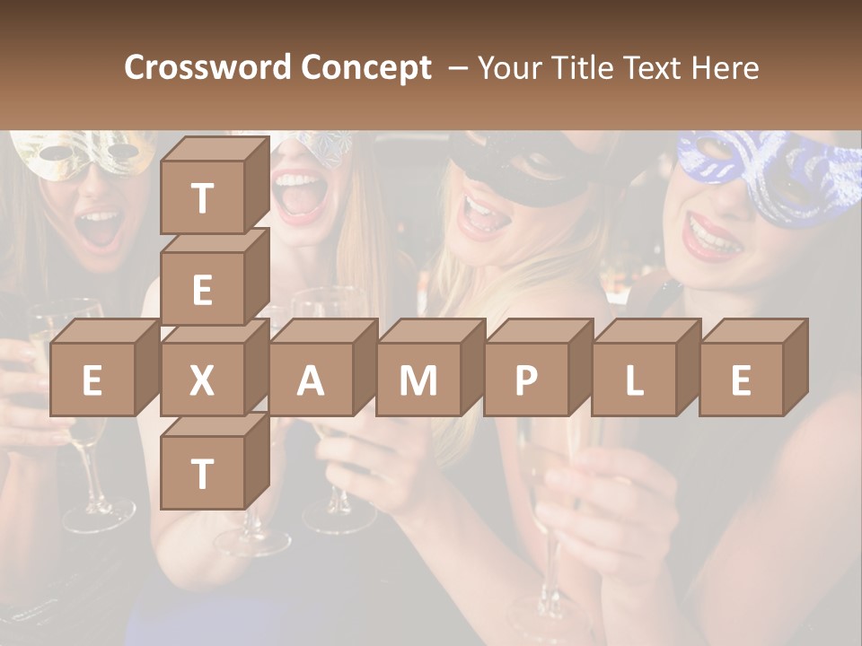 A Group Of Women Holding Glasses Of Champagne PowerPoint Template