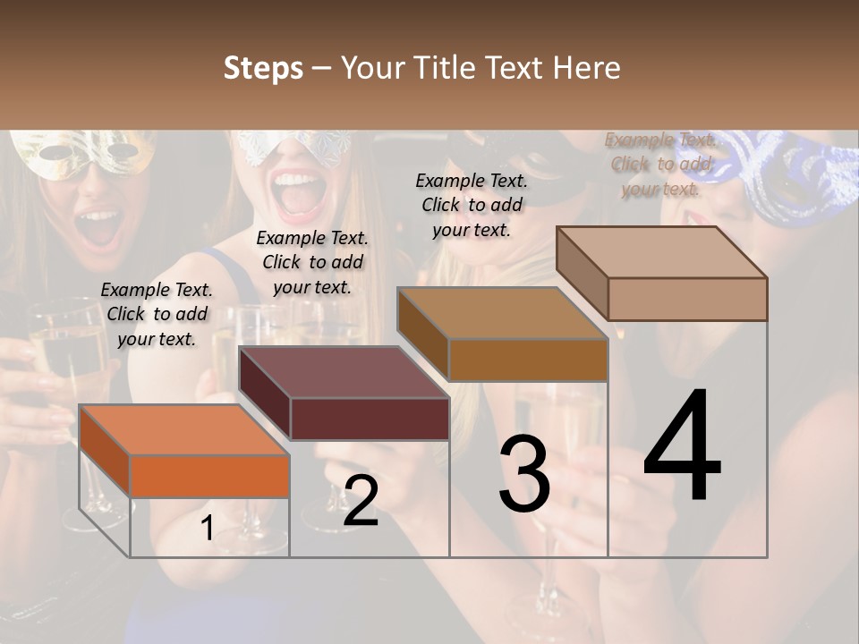 A Group Of Women Holding Glasses Of Champagne PowerPoint Template