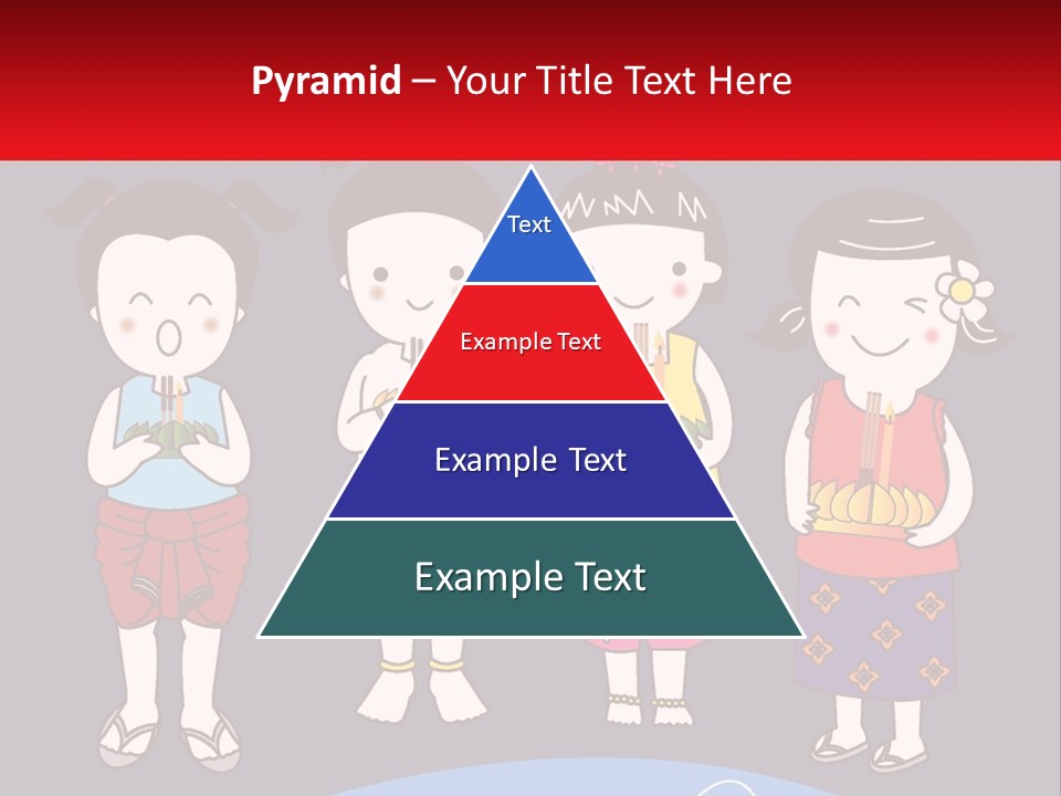 A Group Of Children Standing Next To Each Other PowerPoint Template