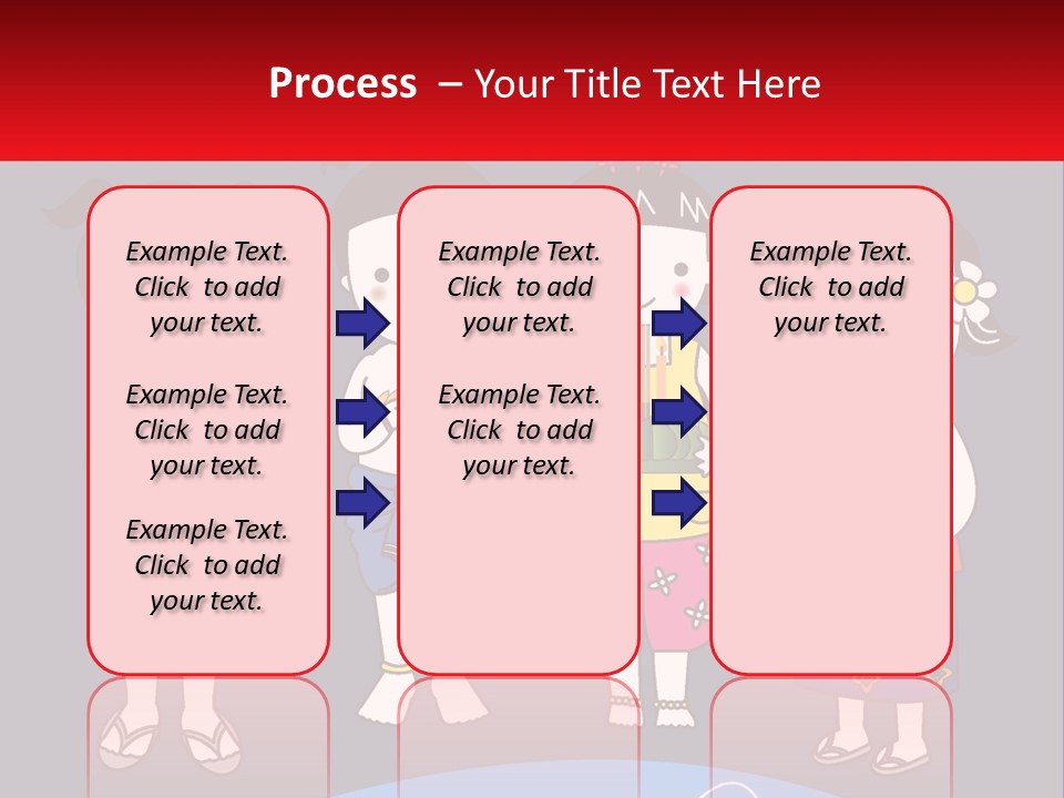 A Group Of Children Standing Next To Each Other PowerPoint Template