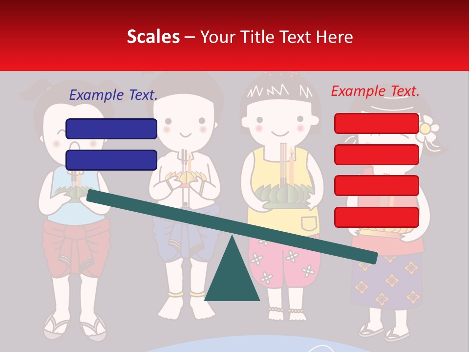 A Group Of Children Standing Next To Each Other PowerPoint Template