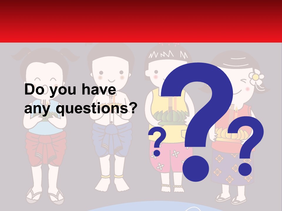 A Group Of Children Standing Next To Each Other PowerPoint Template