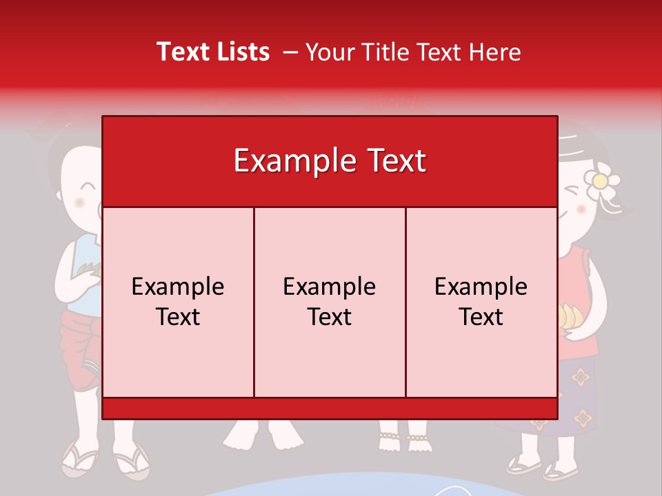 A Group Of Children Standing Next To Each Other PowerPoint Template