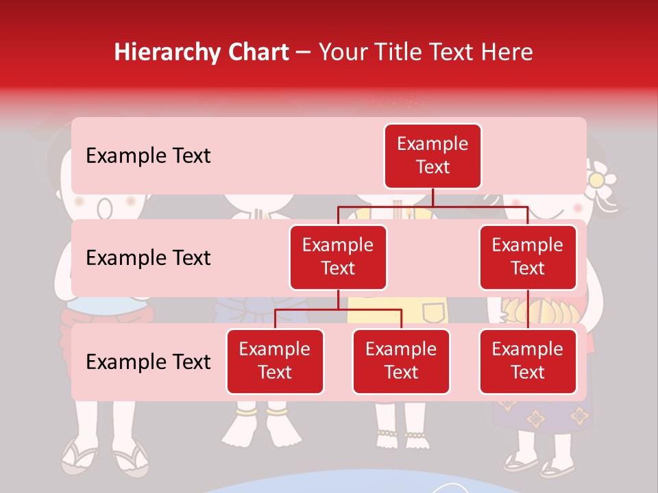 A Group Of Children Standing Next To Each Other PowerPoint Template