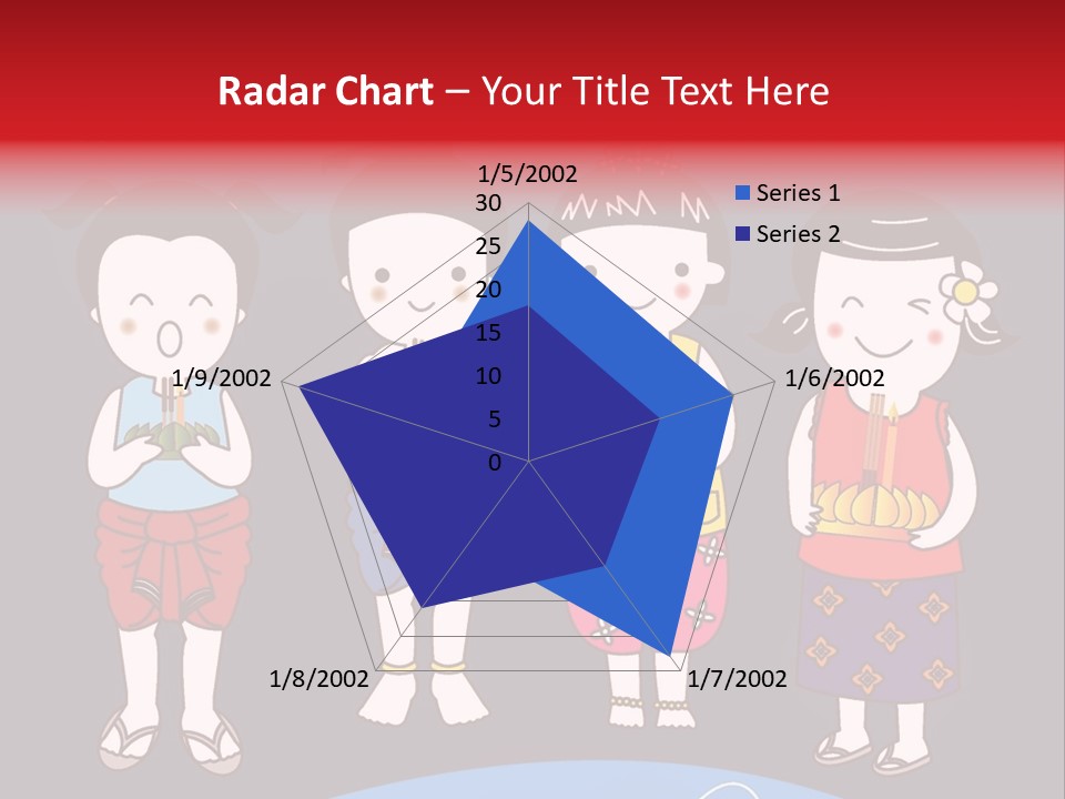 A Group Of Children Standing Next To Each Other PowerPoint Template