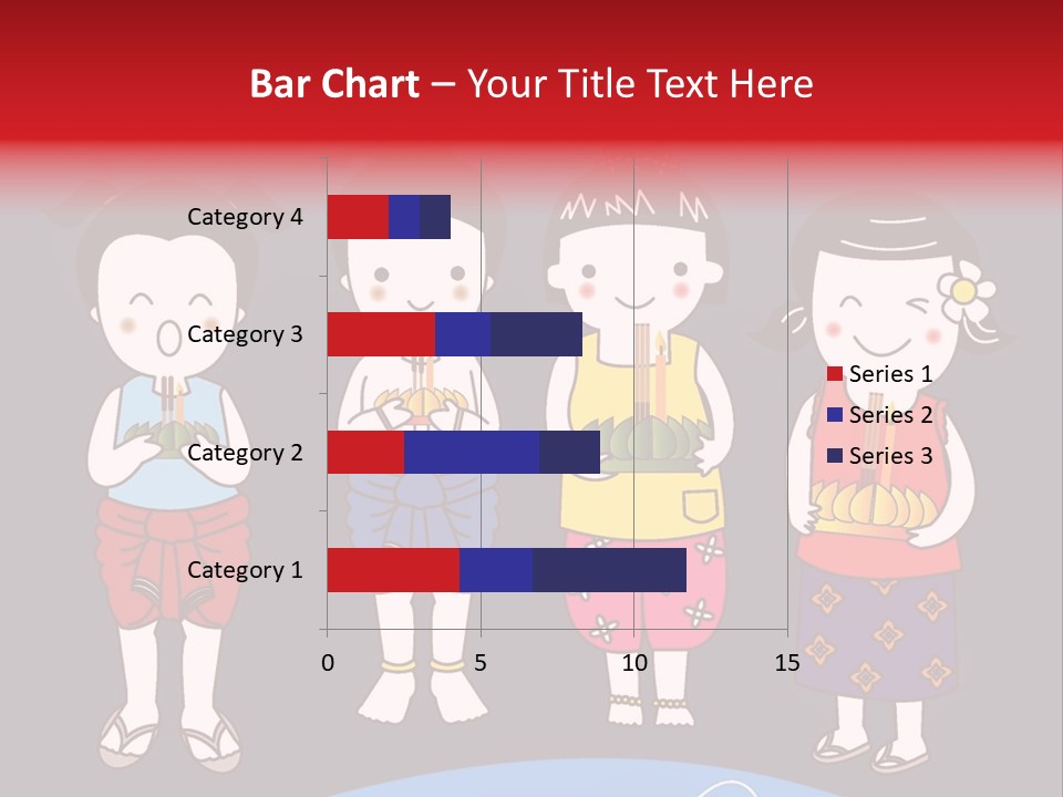 A Group Of Children Standing Next To Each Other PowerPoint Template