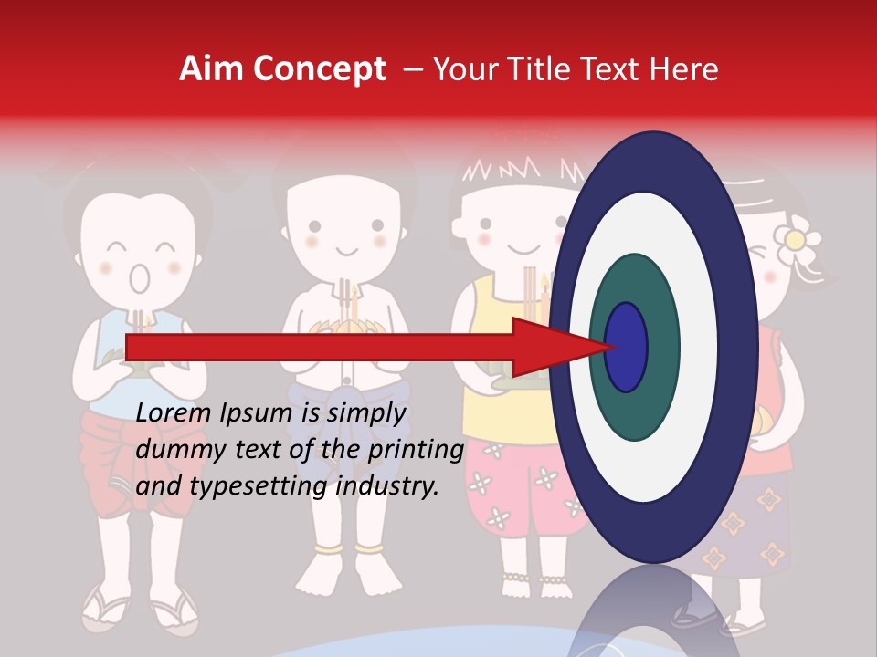 A Group Of Children Standing Next To Each Other PowerPoint Template