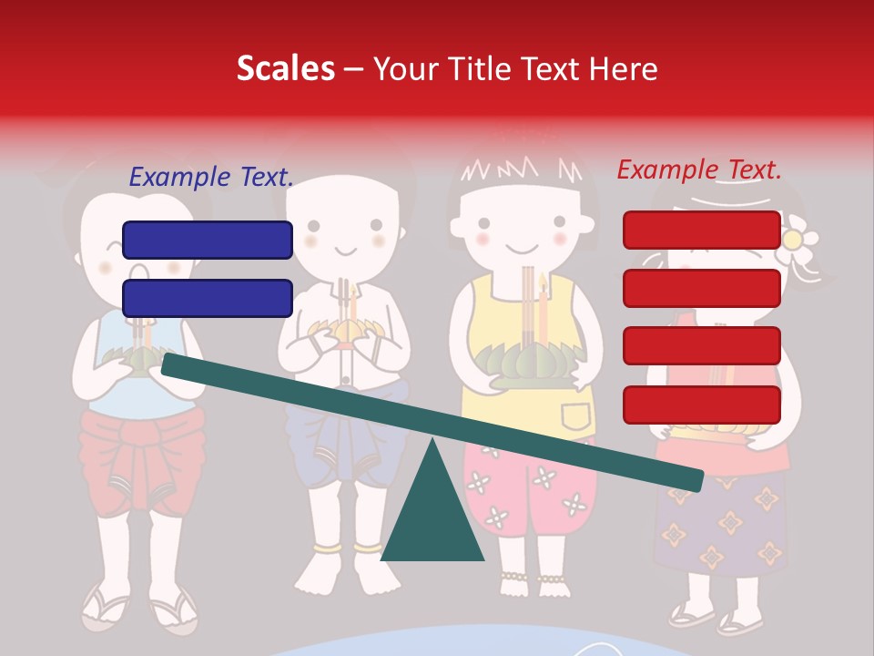 A Group Of Children Standing Next To Each Other PowerPoint Template