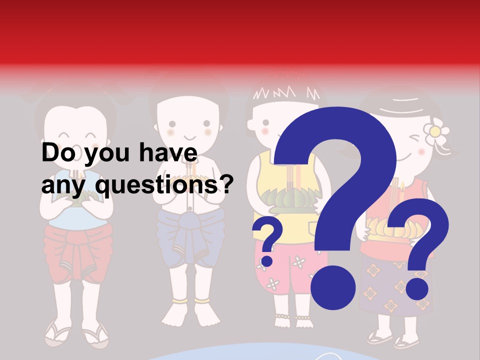 A Group Of Children Standing Next To Each Other PowerPoint Template