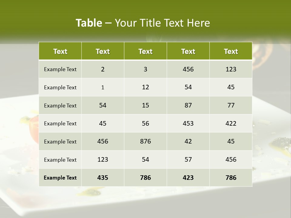 A Plate Of Spaghetti With Pesto On Top PowerPoint Template