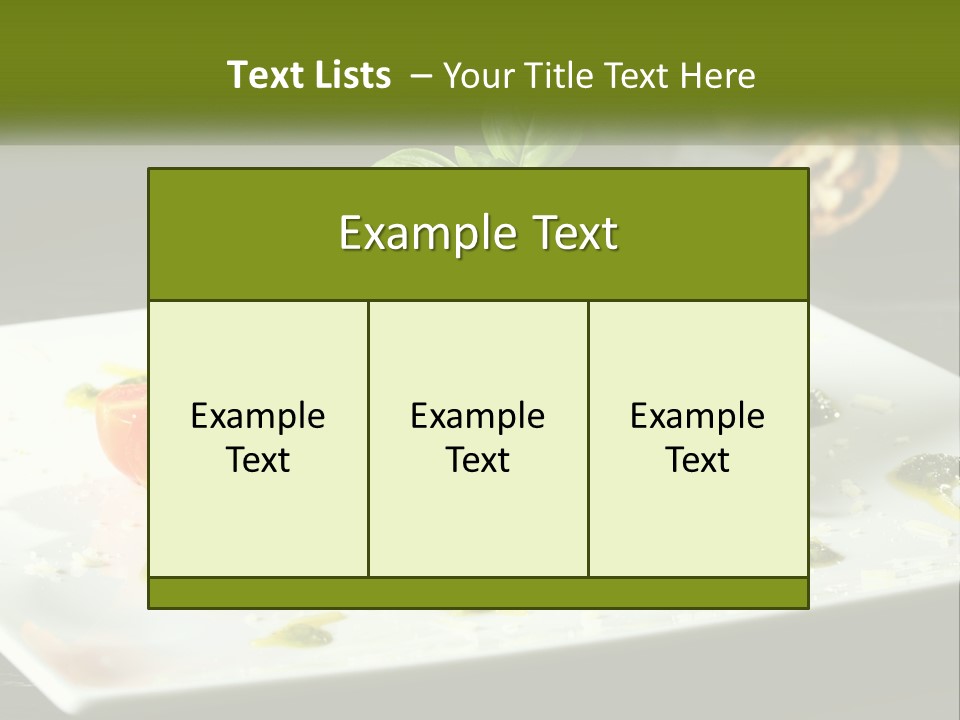 A Plate Of Spaghetti With Pesto On Top PowerPoint Template