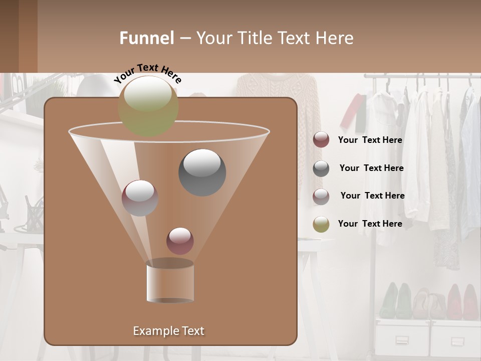 A Room With A Desk And A Laptop On It PowerPoint Template